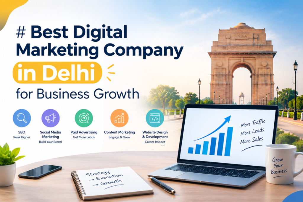 Looking for the best digital marketing company in Delhi? Explore expert SEO, social media, PPC, content marketing, and online marketing services to grow your business.
